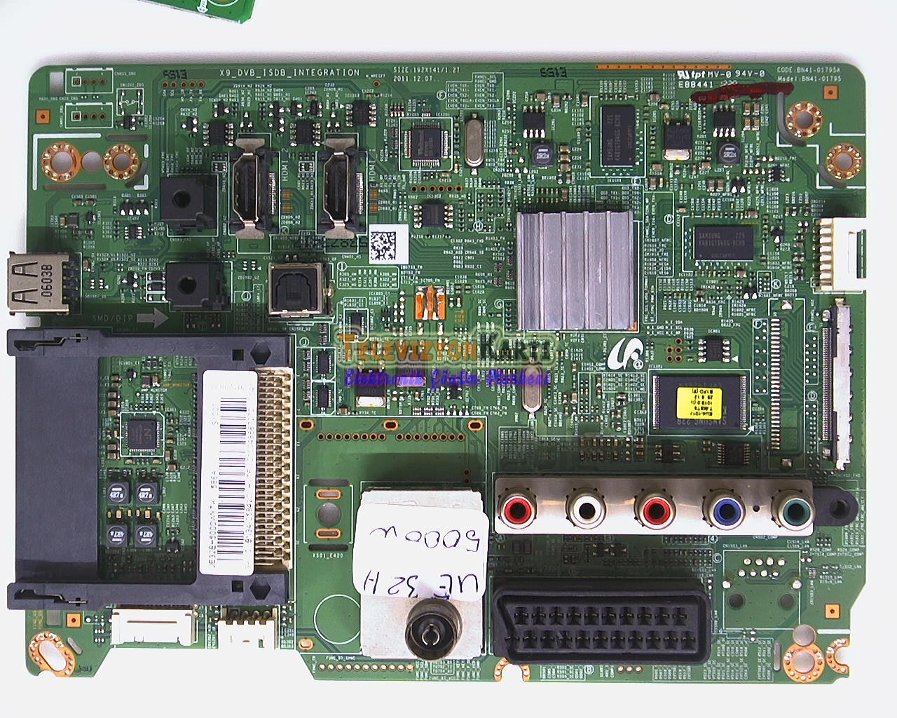 BN41-01795A,BN94-05842C,Samsung UE32EH5000WXTK,Main Board,Ana Kart,LTJ320HN07-V
