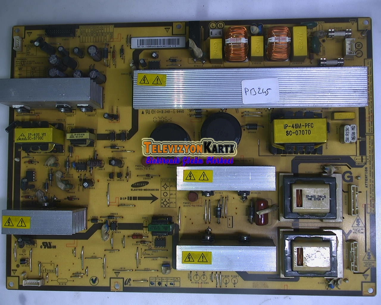 BN44-00166A, IP-301135A, Samsung LE46M87BD, Power Board, Besleme, LTA460HT-LH2