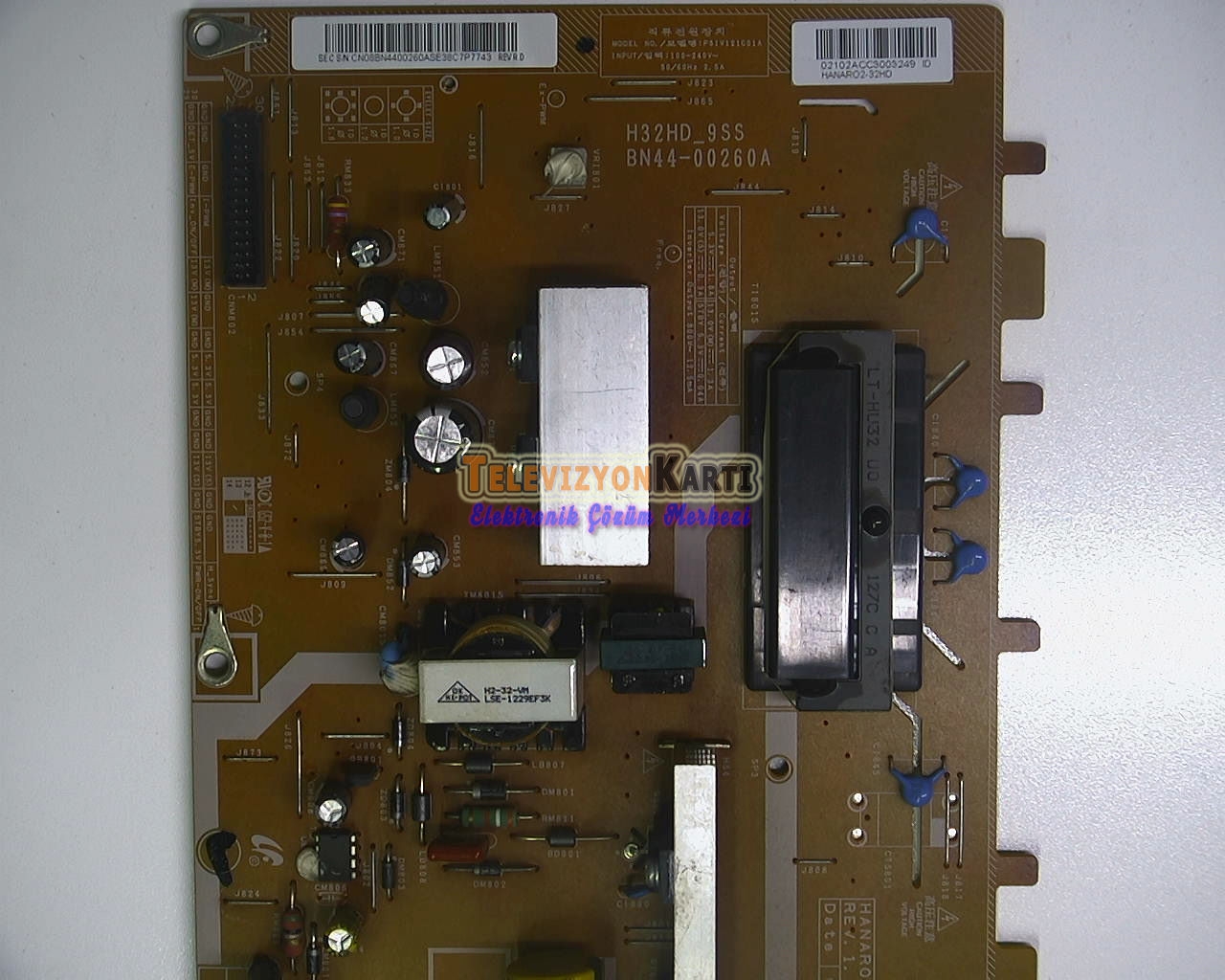 BN44-00260A,H32HD-9FS,SAMSUNG LE32B450C4W,Power Board