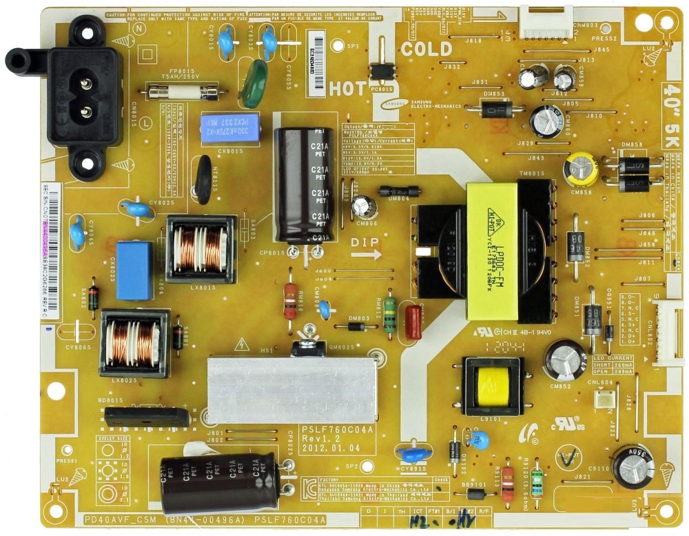 BN44-00496A Samsung UE40EH5000 Power Board