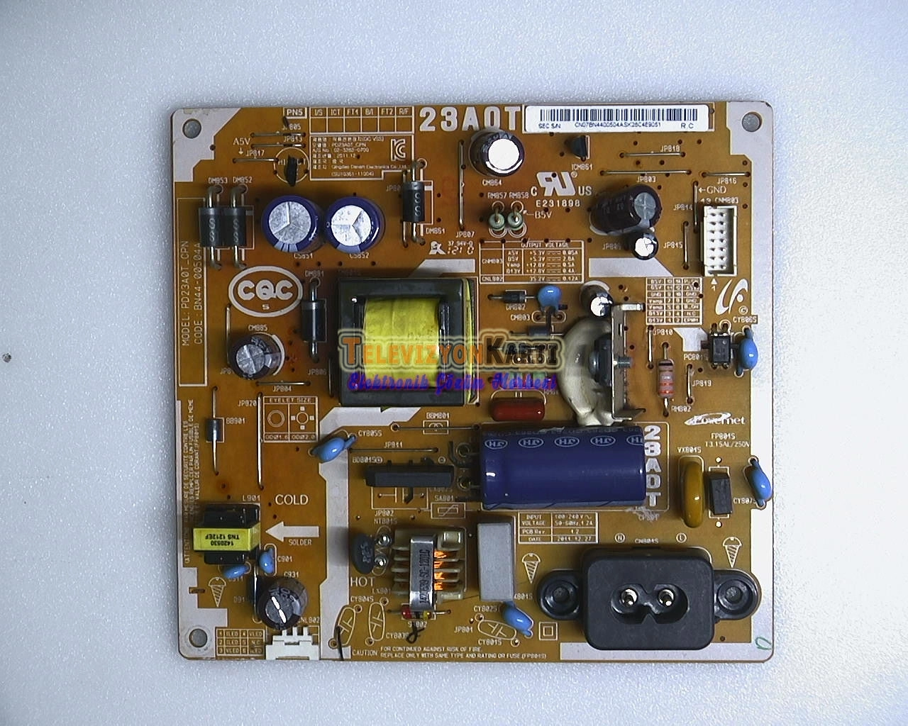 BN44-00504A,PD23A0T_CPN,SAMSUNG UE22ES5000,Power Board,Besleme,Samsung