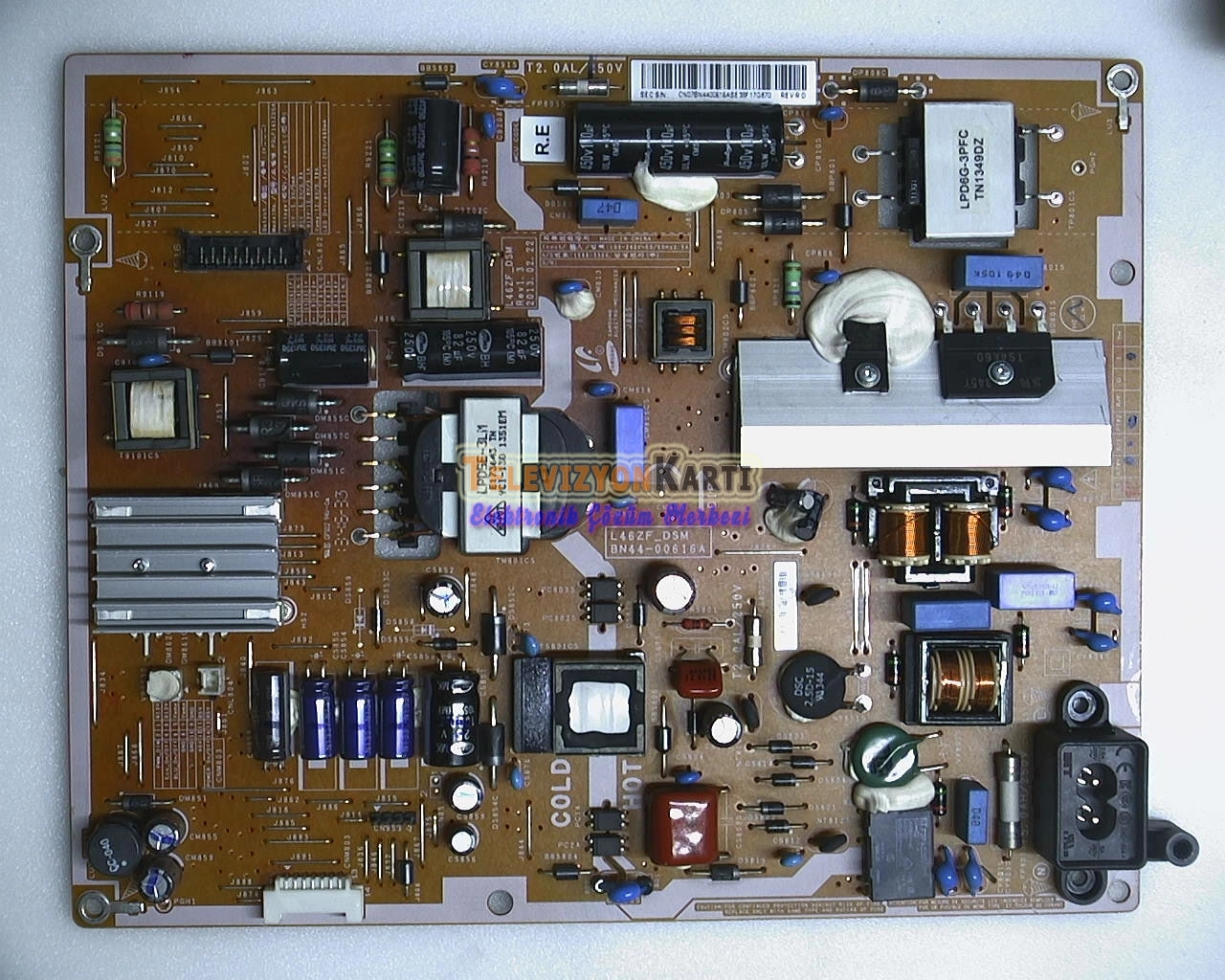 BN44-00616A,L46ZF_DSM,PSLF141Z05A, Rev1.3,SAMSUNG UE40F6270,Power Board,Besleme,CY-HF400BGLV2H