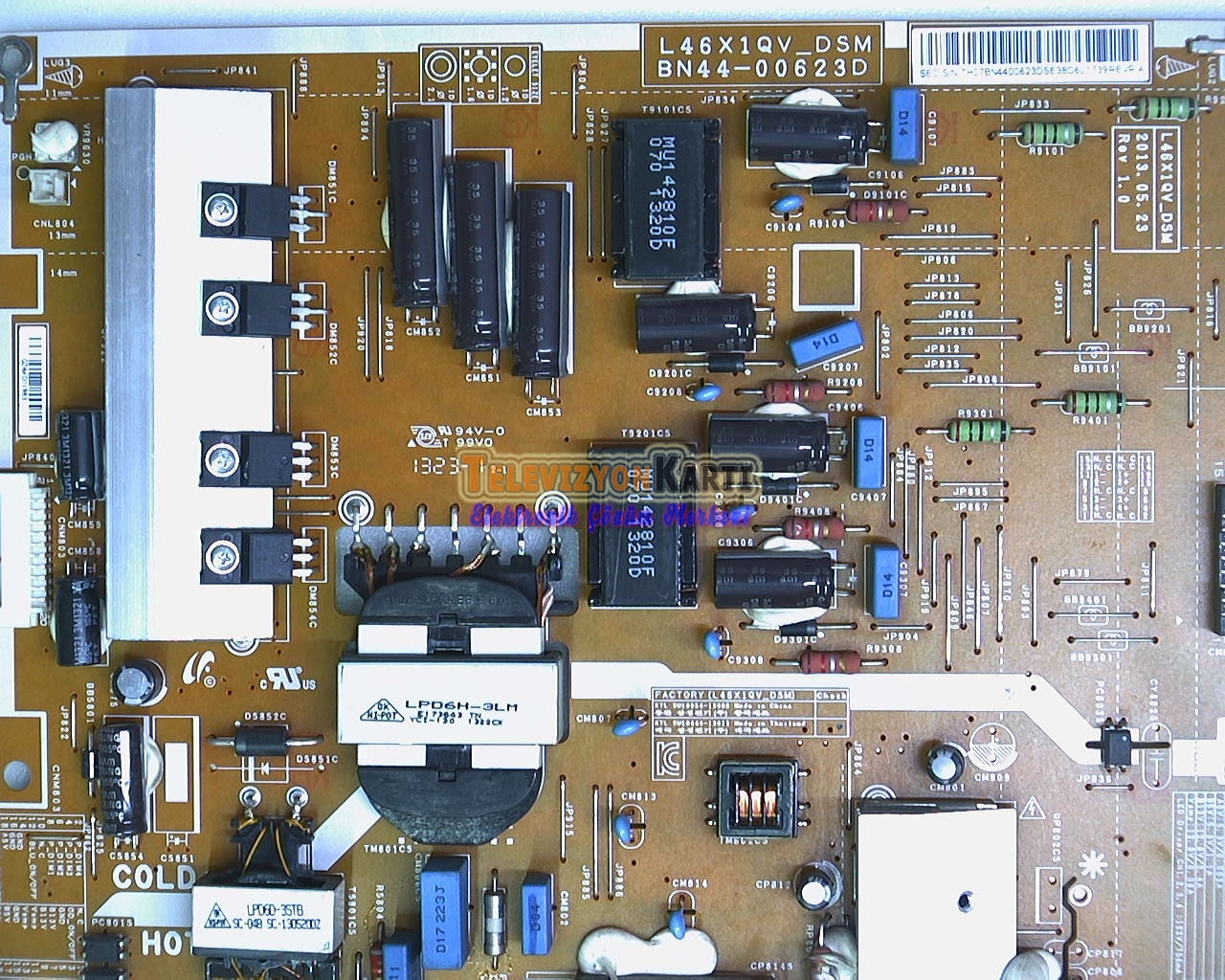 BN44-00623D,L46X1QV_DSM,Samsung UE46F6340,Power Board