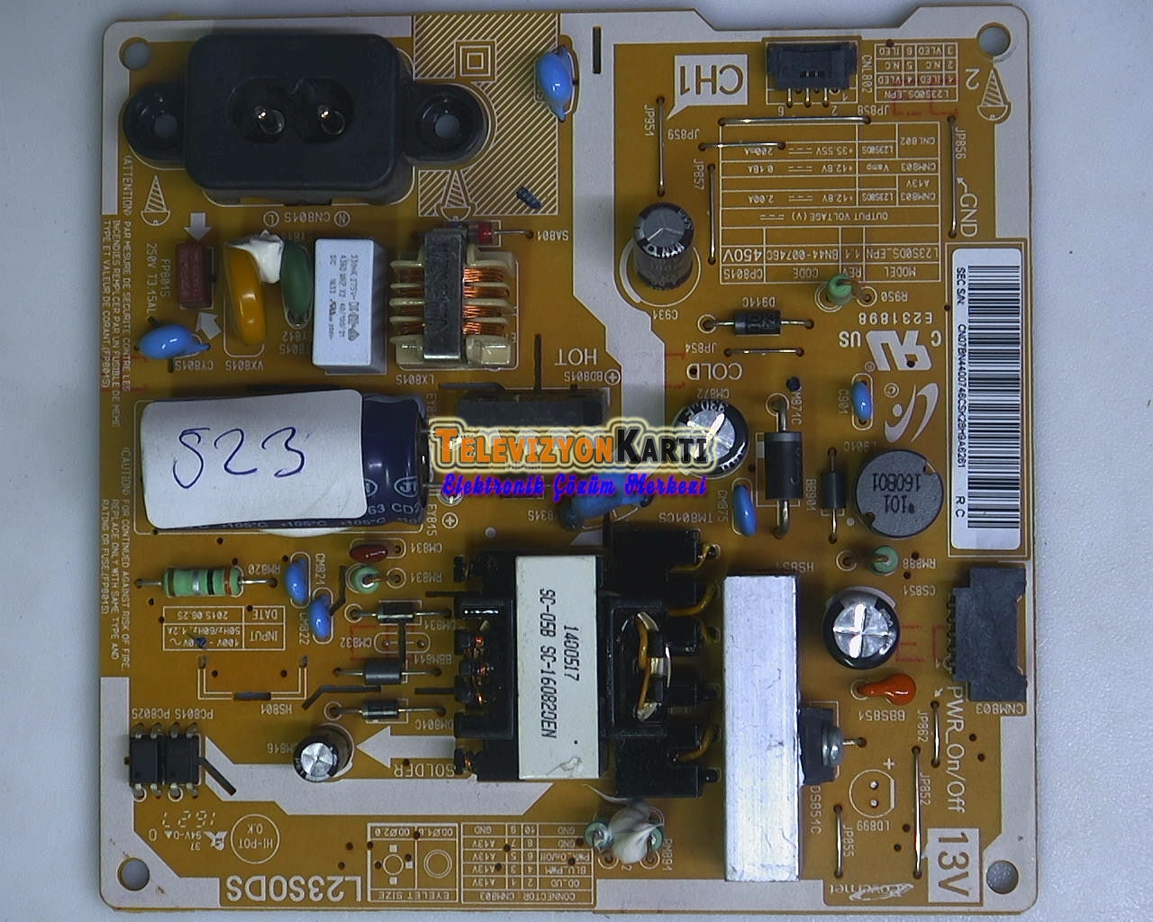BN44-00746C, PD22A0_BPNVC, SAMSUNG LT22A3000EW, Power Board, Besleme, Samsung