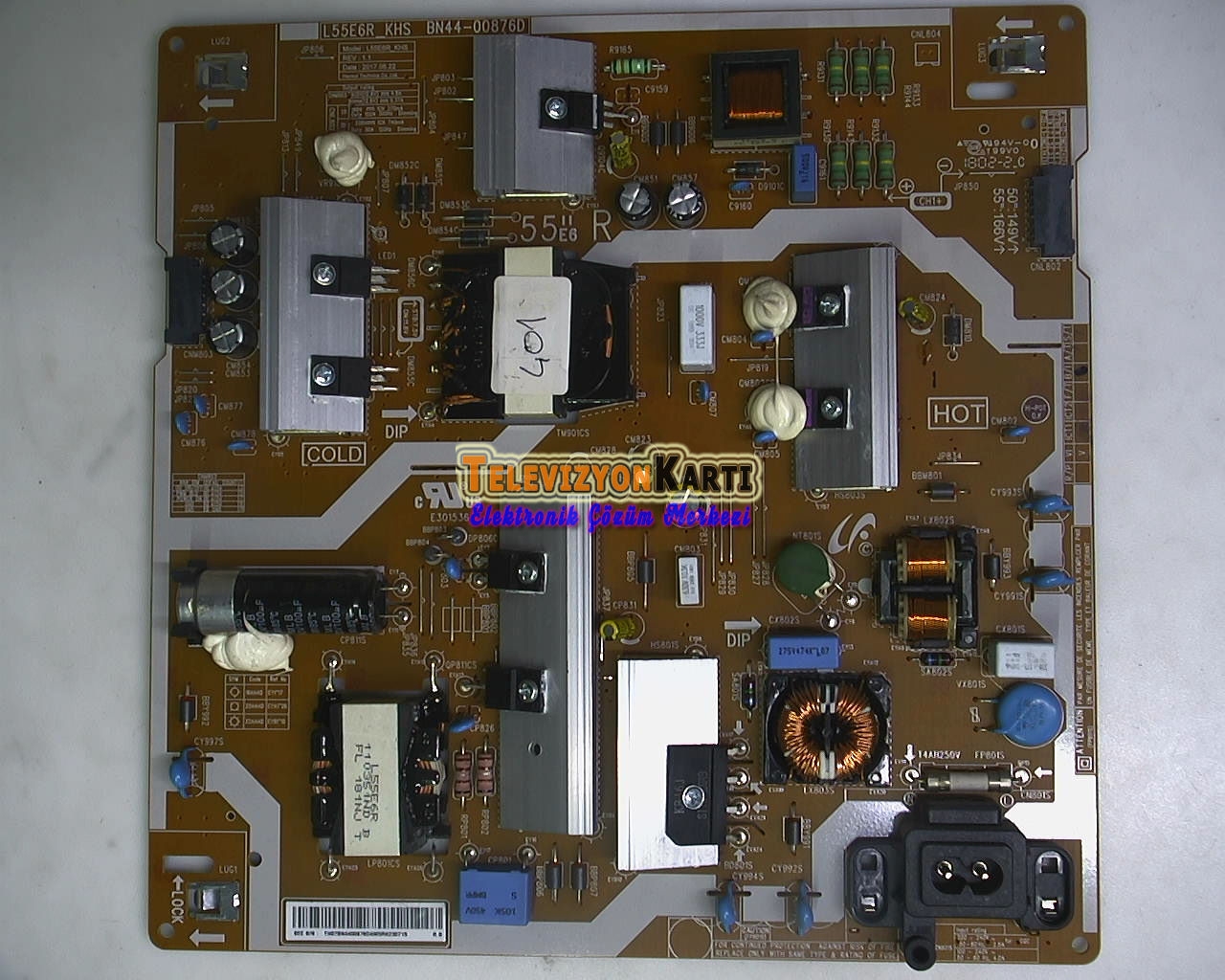 BN44-00876D, L55E6R_KHS, Samsung UE55MU7400UXTK, Power Board, CY-KK055HGLV2H