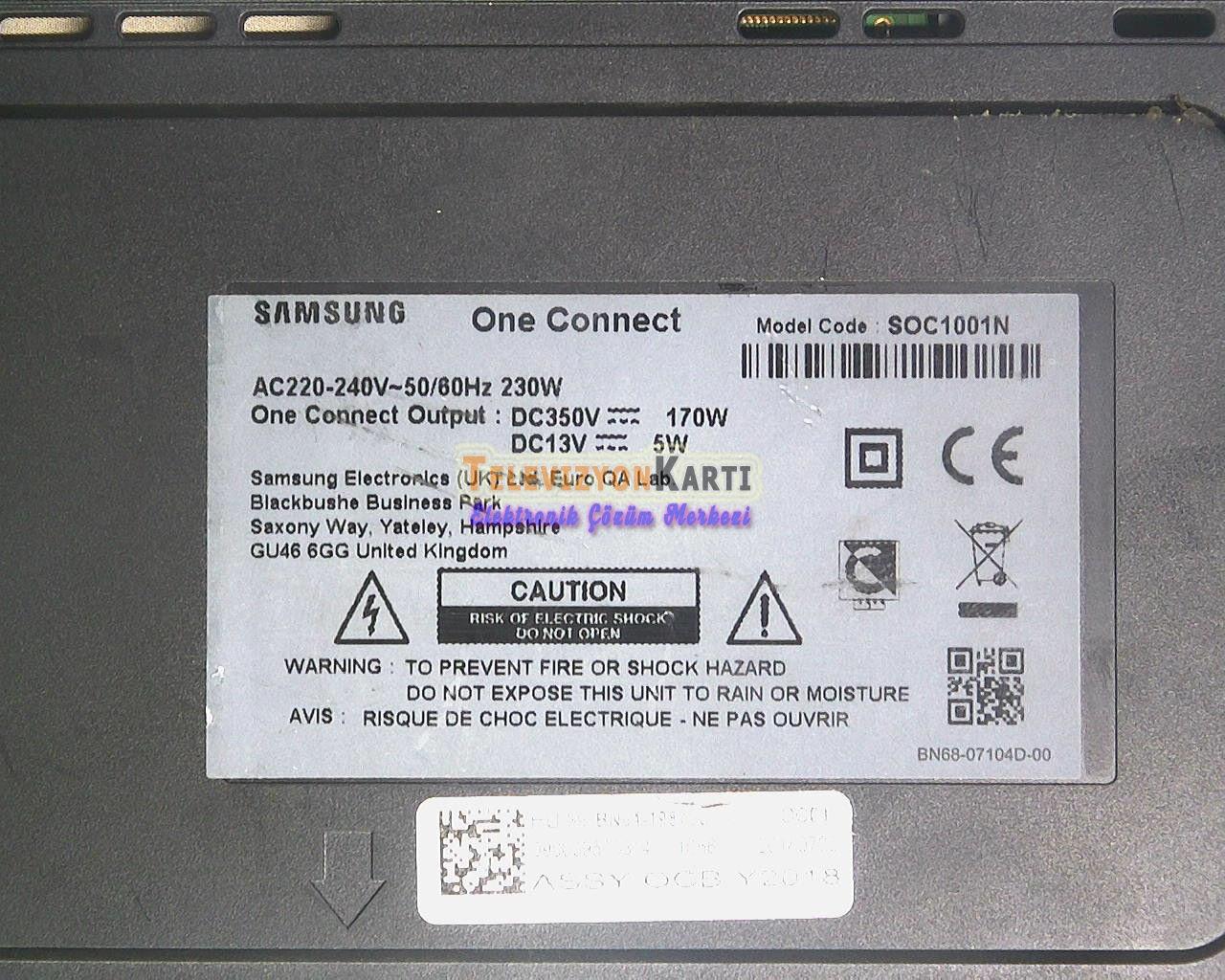 BN91-19870C,SAMSUNG QE55Q8CNAT,ONE CONNECT BOX