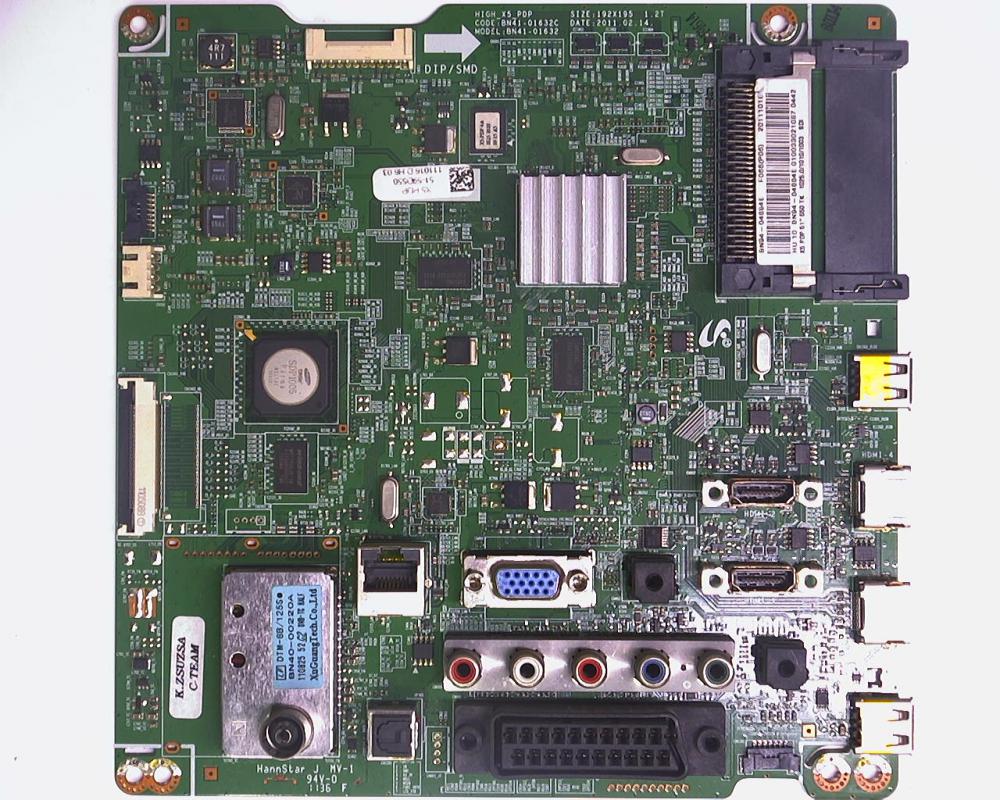 BN94-04884E, BN41-01632C, PS-51D550C1WXTK, PS51D550C1, PS51D550C1WXTK, S50FH-YB08, MAIN BOARD, ANA KART