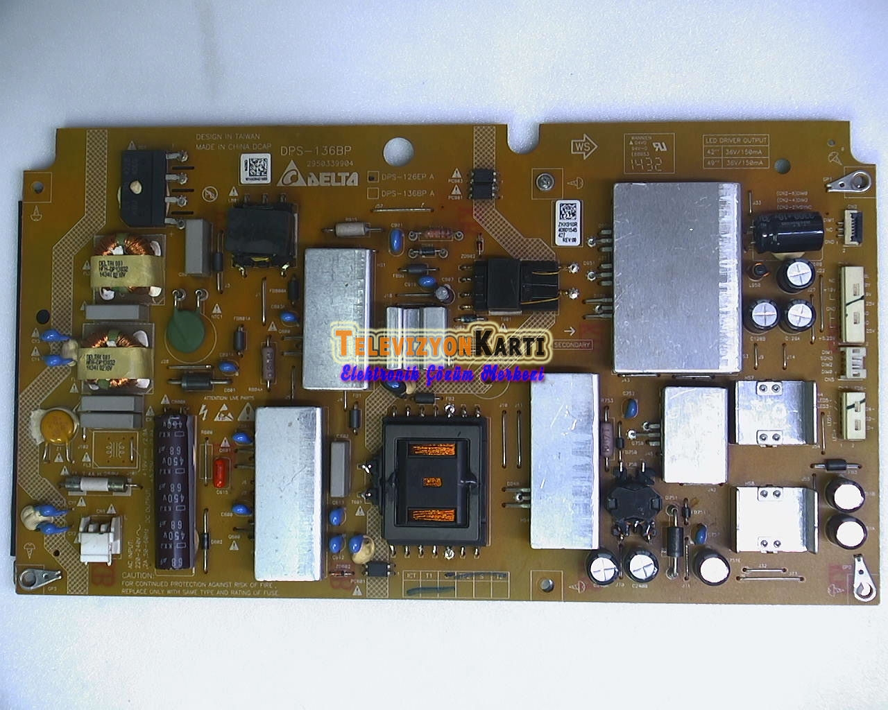 DPS-136BP 2950339904 ZKK910R Arçelik A42LB 8477 Power Board Besleme