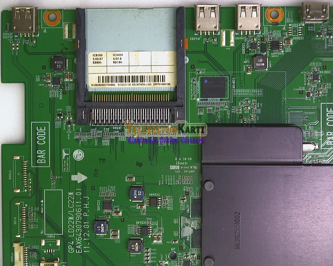 EAX64307906(1.0),EBT61565196,LG 55LM670S,Main Board