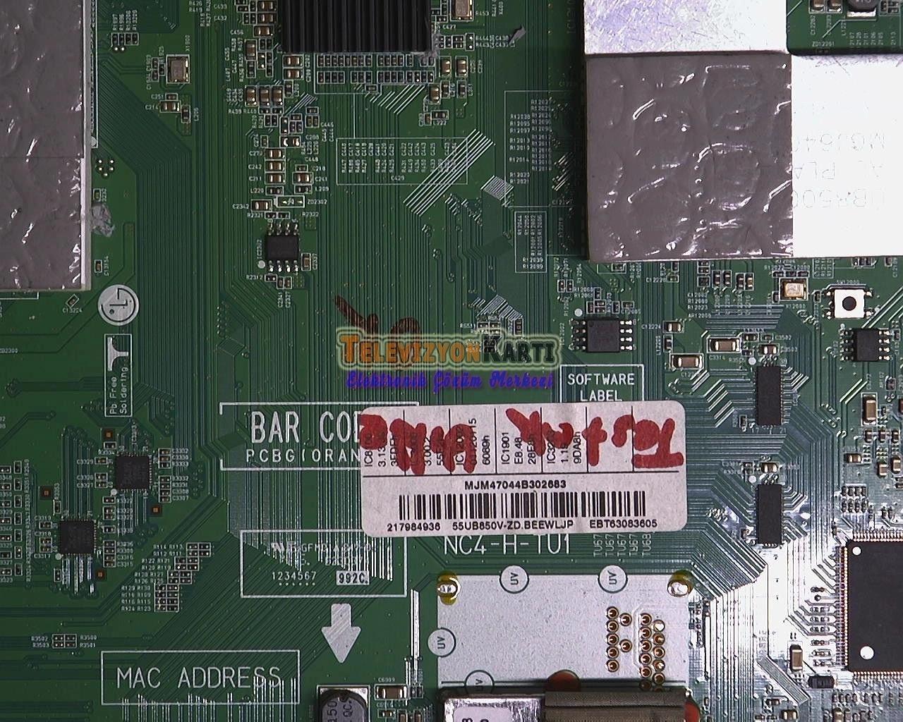 EAX65684604(1.0),EBT63083605,LG 55UB850V-ZD,Main Board,LC550EQE-PGF2,LG Display