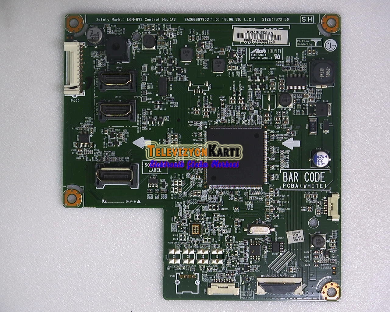 EAX66897702(1.0) Lg 27UD58-B 5 Ms 4K Monitör Main Board