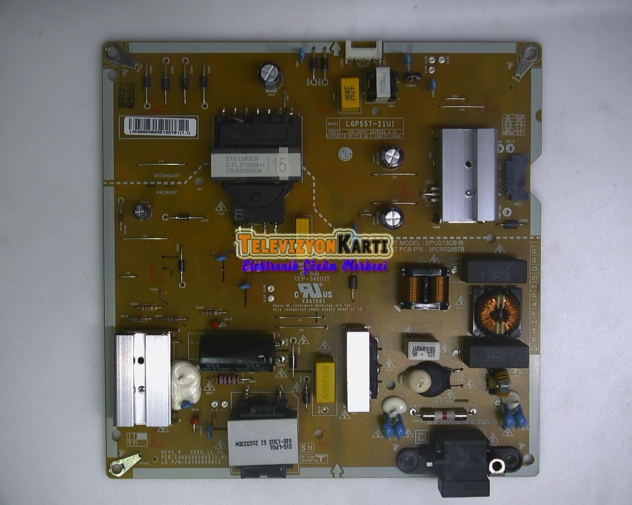 EAX69502602(1.0),EAY65895612,LG 55UM7670PUC,Power Board,Besleme