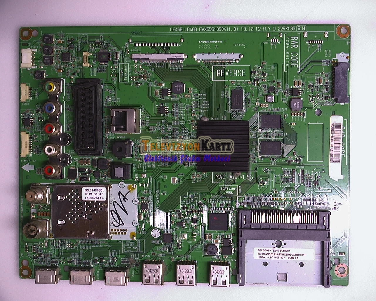 EBR78436001,EBT62985320,EAX65610904(1.0),LG 50LB582V,55LB58V2,47LB582V,MAIN BOARD,ANAKART