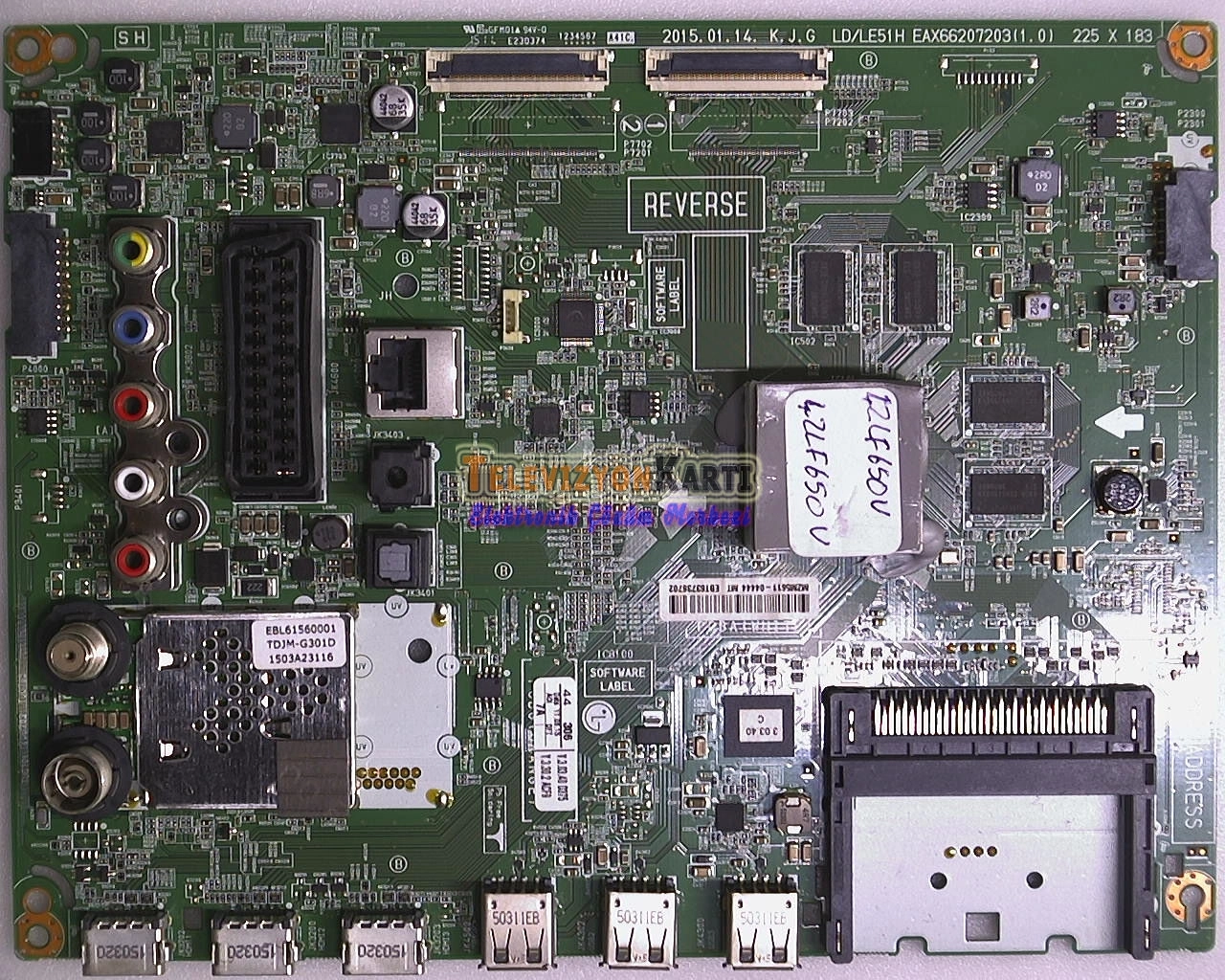 EBT63736702,EAX66207202(1.2),LG 42LF650V,MAIN BOARD,ANAKART,LC420DUH MG-P1