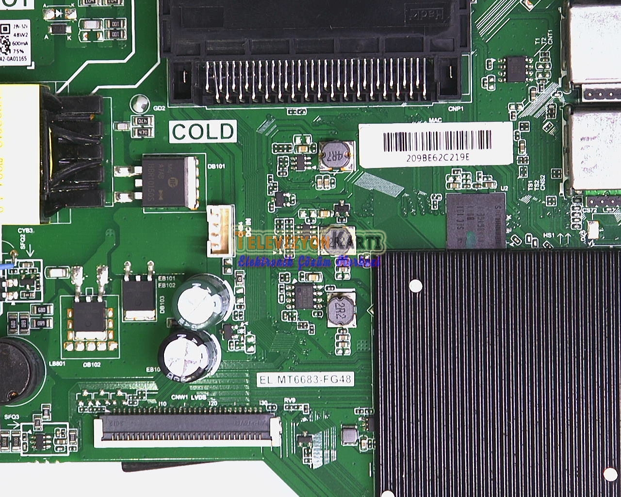 EL.MT6683-FG48,Onvo OV32F700,Main Board - Televizyon Kartı