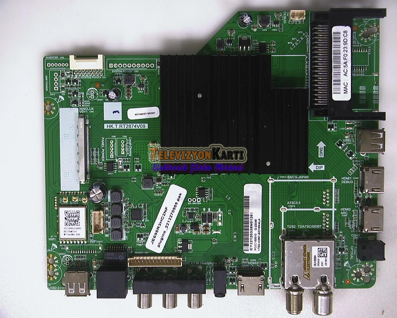 HK.T.RT2874V09,ONVO OV70F500,MAIN BOARD,ANAKART,RUNTK0291FV