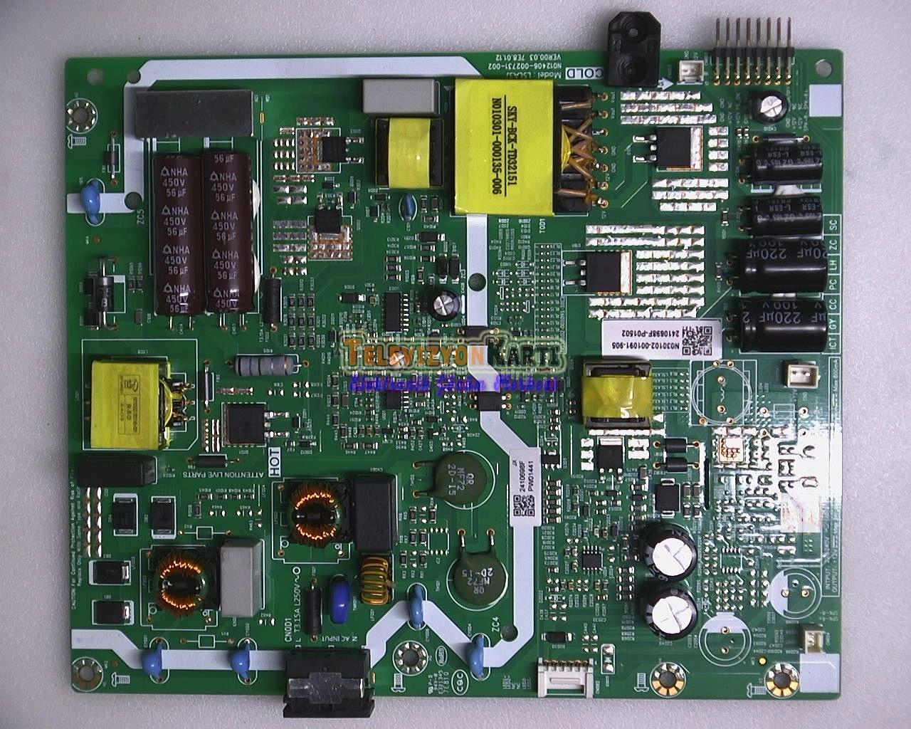 L5LA3J N012406-002731-002 VER00.03,7E8.01.12,PHİLİPS 50PUS7009/62,Power Board,Besleme