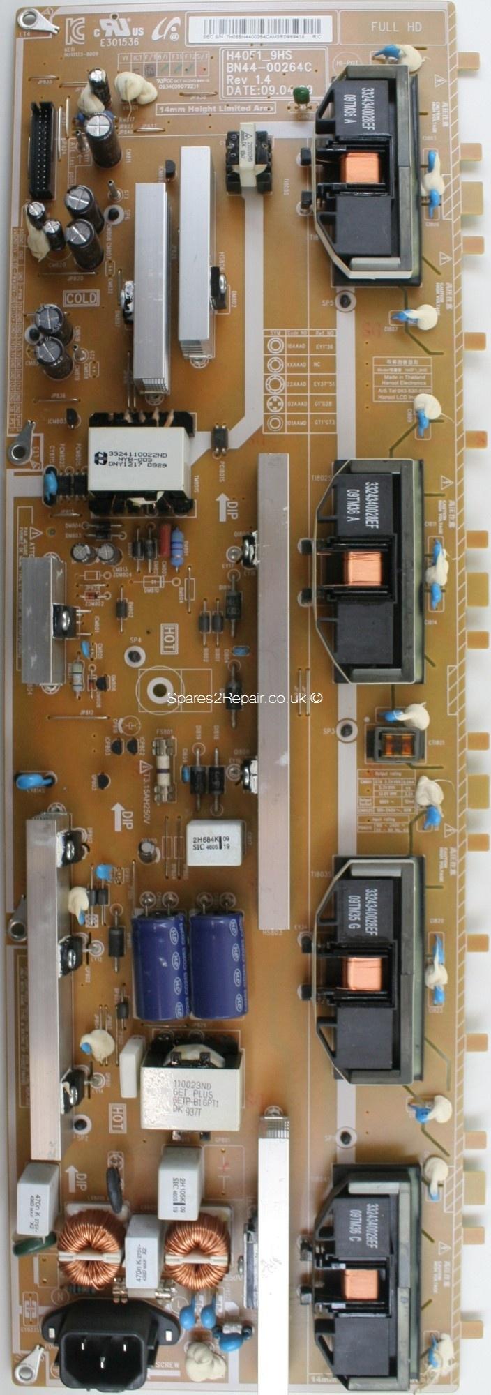 BN44-00264A,H40F1_9SS , REV1.2,SAMSUNG LE40B651,LE40B750,LE40B530,POWER BOARD