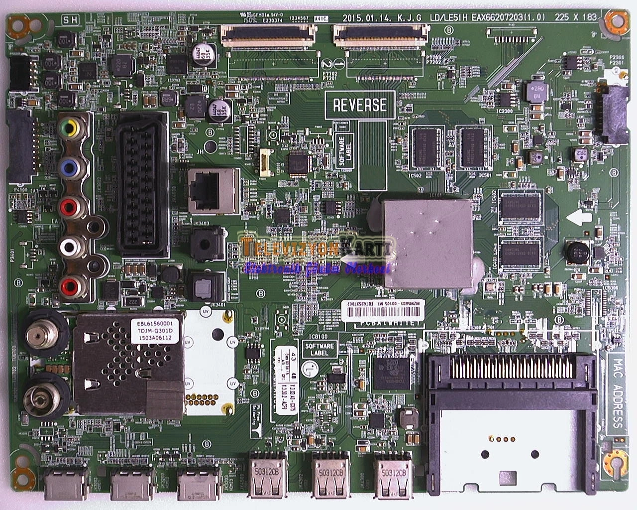 LG 32LF650V-ZB Main Board,EAX66207202(1.2),EBT63537802