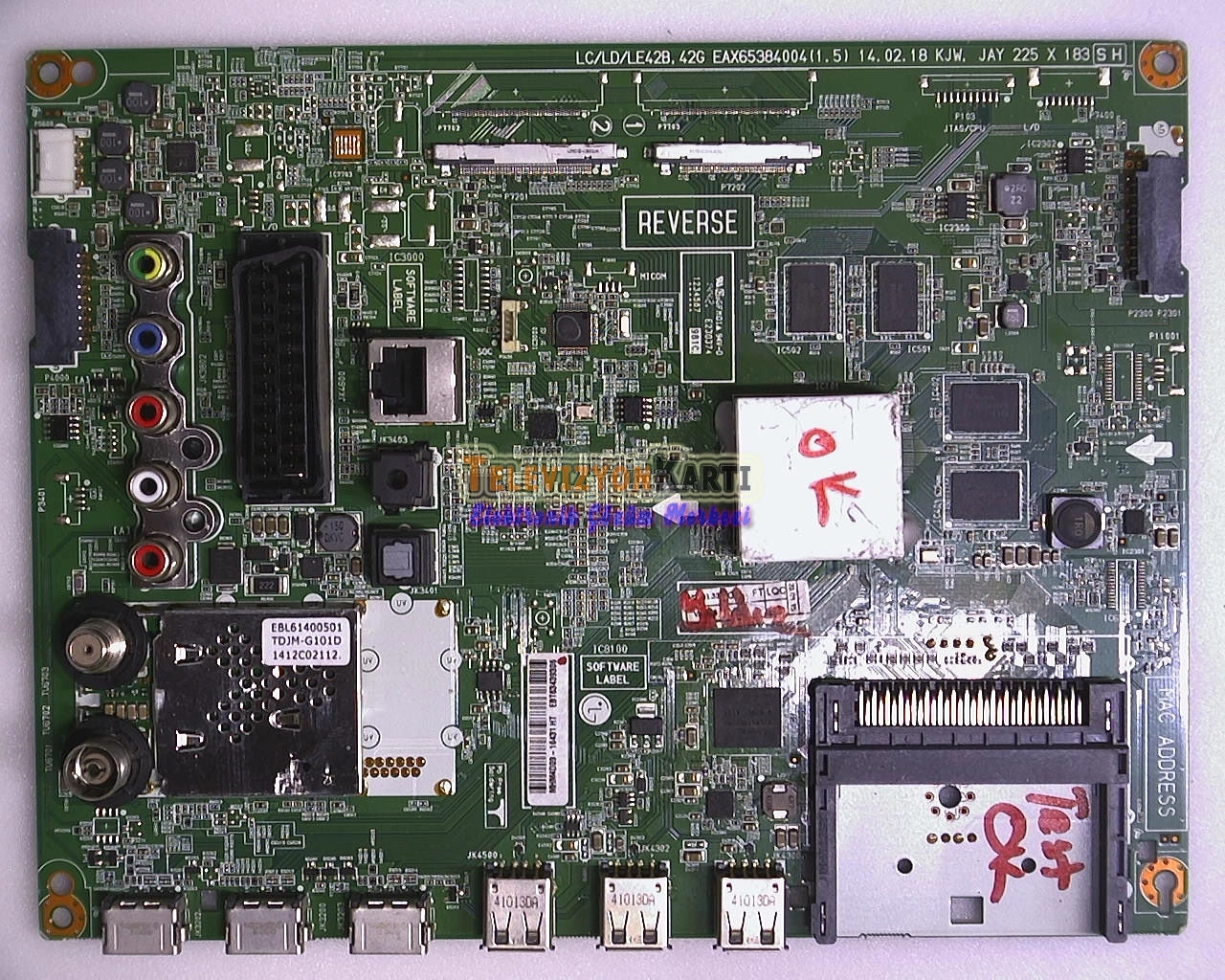 LG 42LB652V-ZA Main Board,EAX65384004(1.5),EBT63439306,T420HVJ01.0
