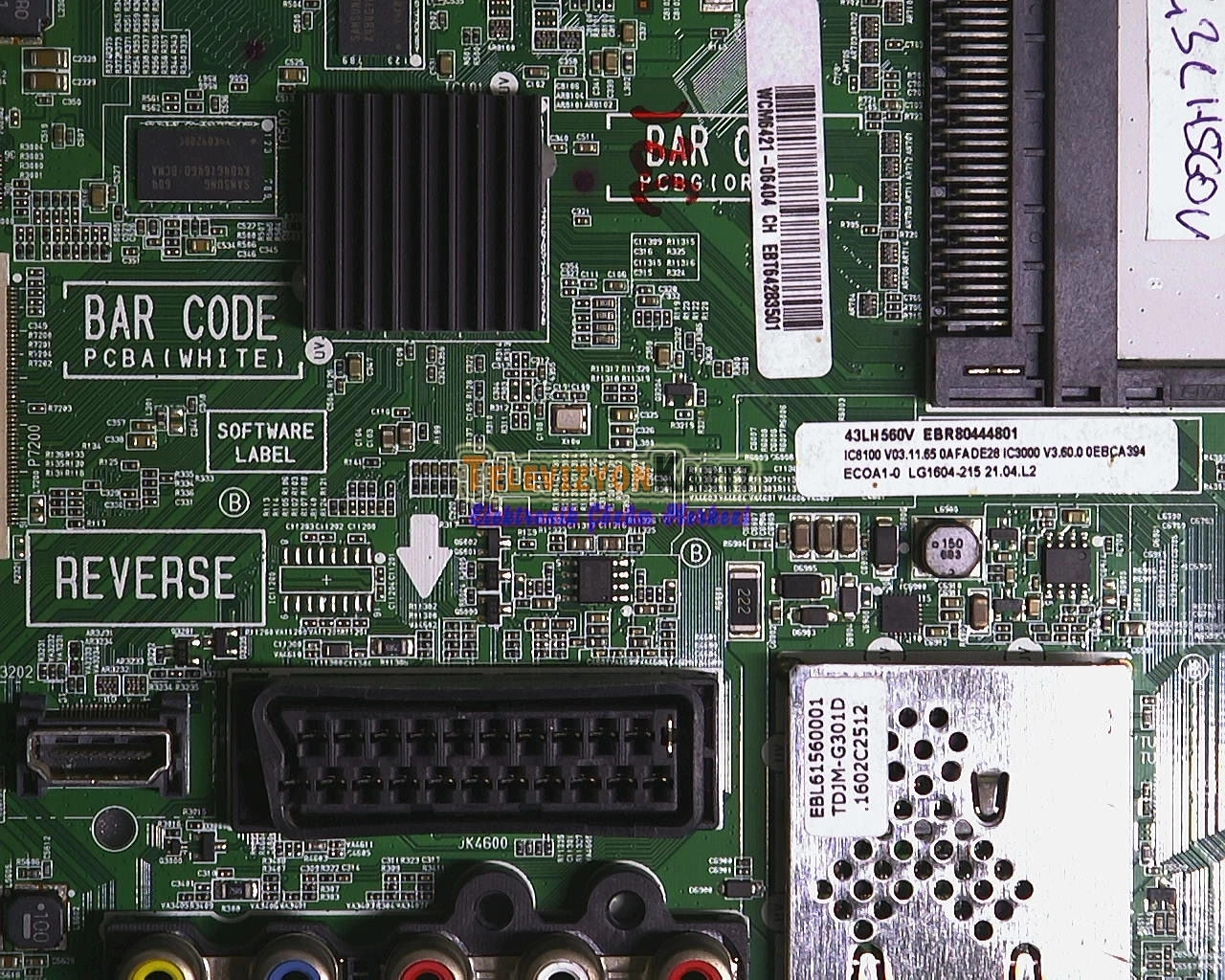 LG 43LH560V-ZB Main Board,EBR80444801,EBT64283501,EAX66482504(1.0),HC430EUN-SLES2-5112