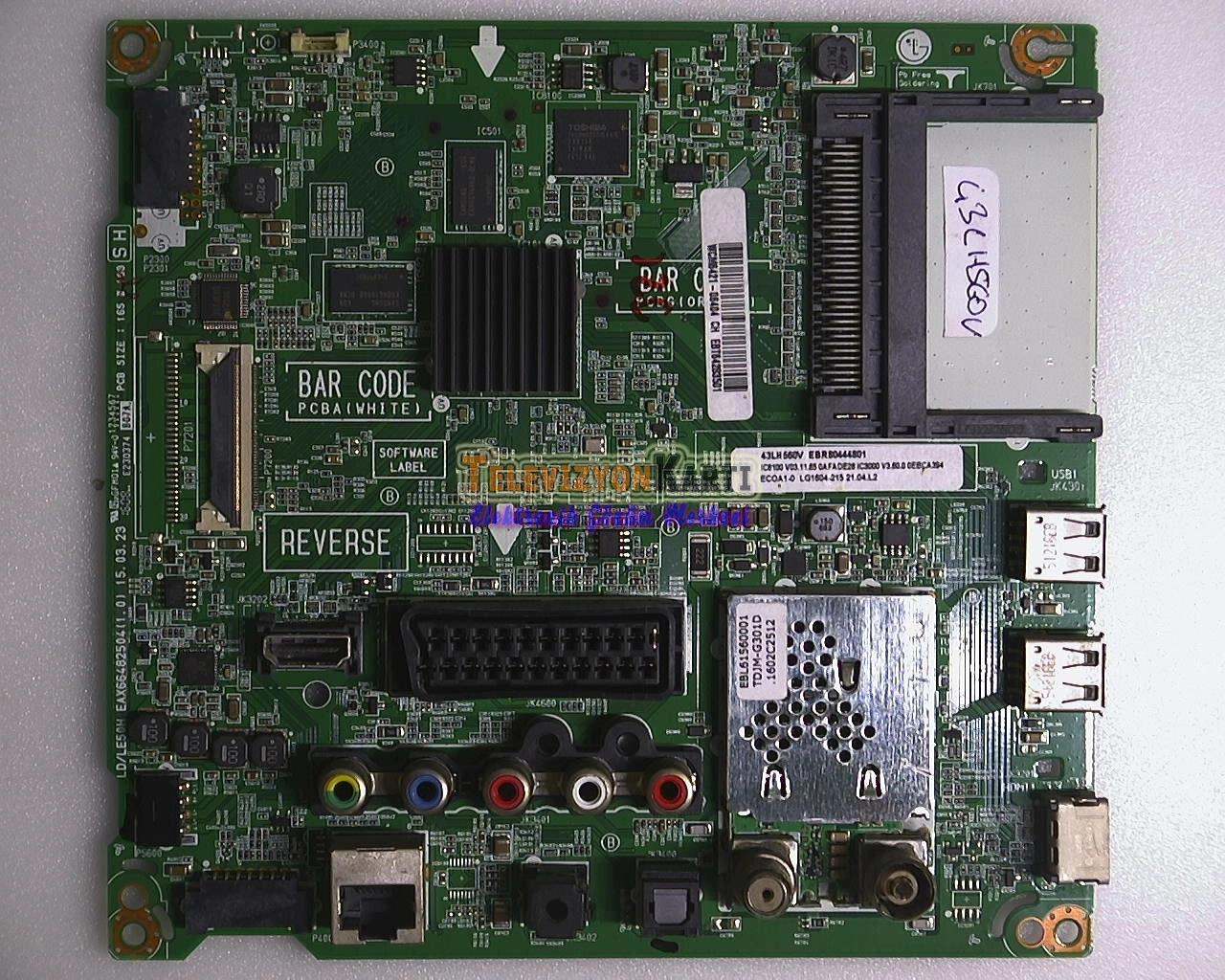 LG 43LH560V-ZB Main Board,EBR80444801,EBT64283501,EAX66482504(1.0),HC430EUN-SLES2-5112