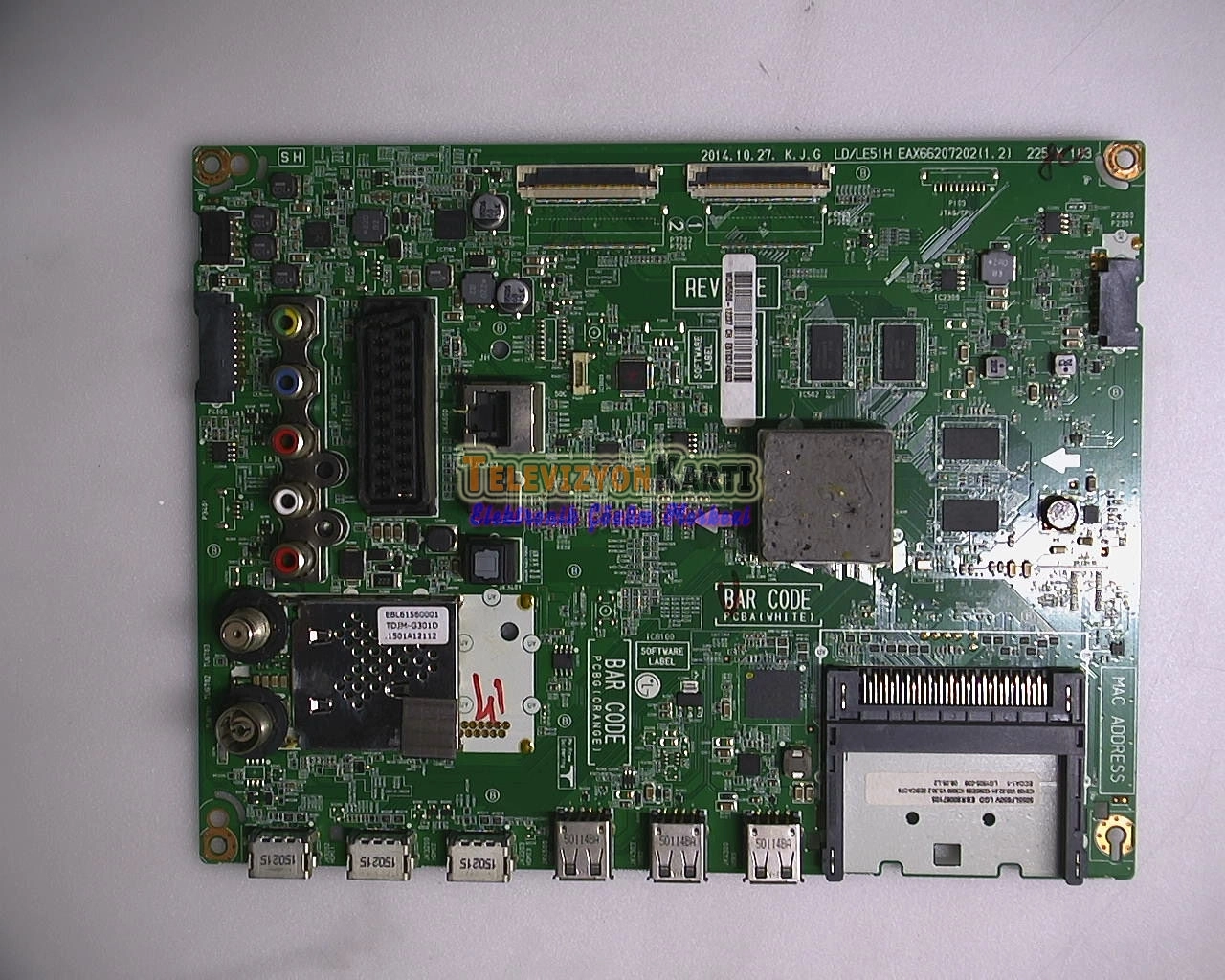 LG 55LF650V-ZB Main Board,EAX66207202(1.2),EBR80067105,EBT63745803,LC550DUH-MGP1