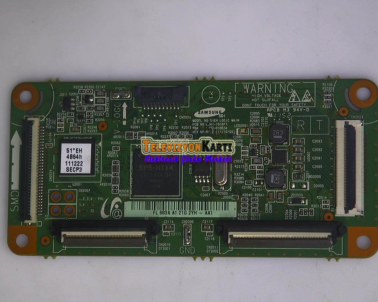 LJ41-10184A, LJ92-01883A, 51EH LOGIC MAIN, Samsung PS51E450A1F, CTRL Board, S51AX-YD01