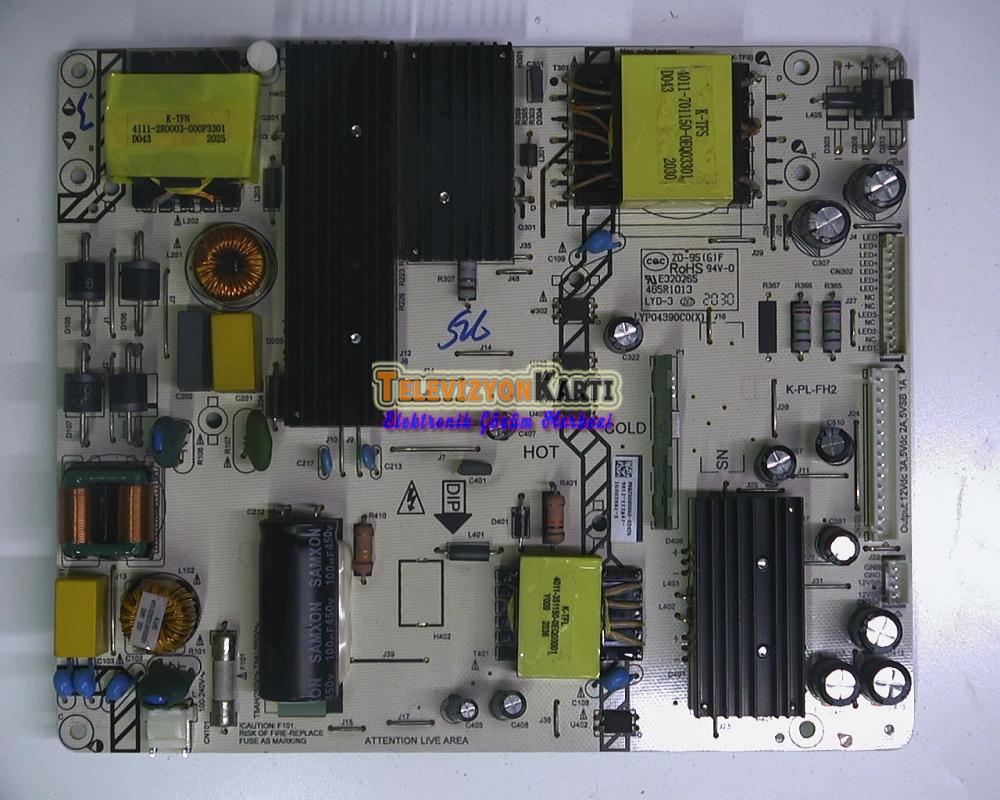 LYP04390C0 465R1013 Dijitsu 50DS7700 Power Board - Televizyon Kartı
