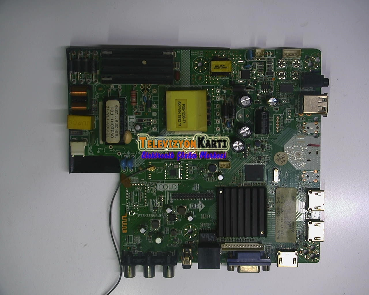 P75-358V6.0, Navitech LDS-4045FHD, Main Board - Televizyon Kartı