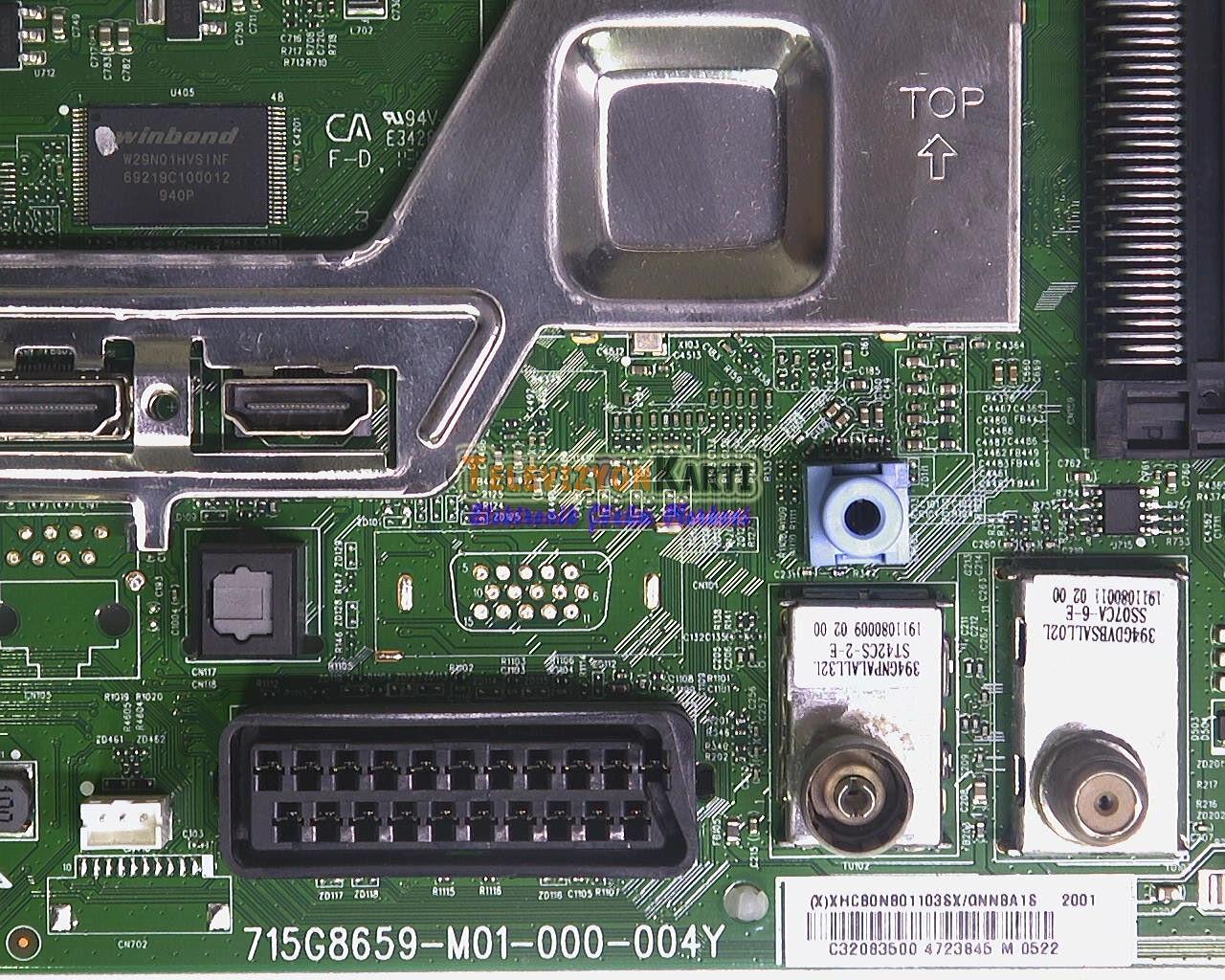 Philips 32PFS4132/62 Main Board,715G8659-M01-000-004Y,XHCB0NB01103SX