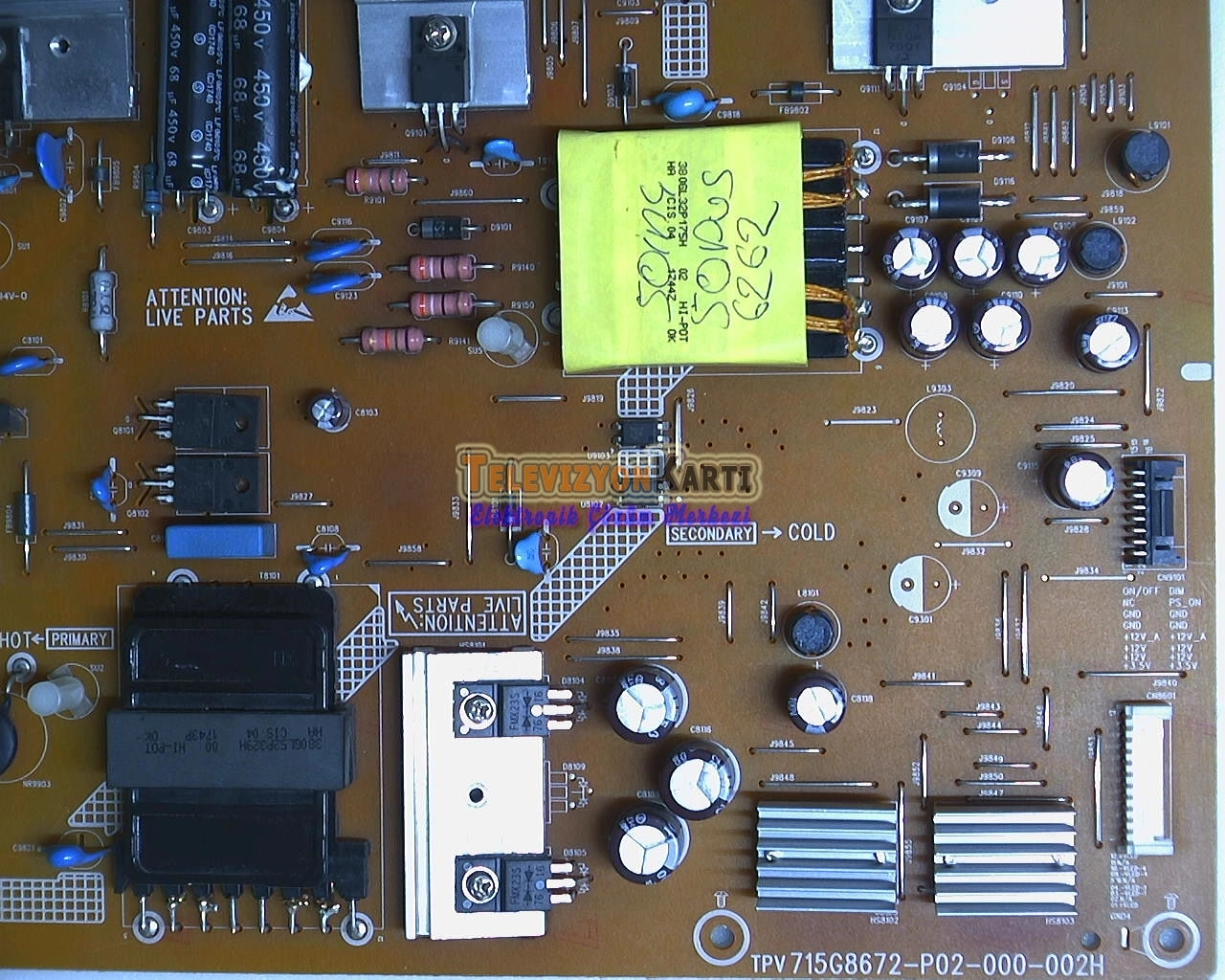 PHILIPS 50PUS6262/12 Power Board,715G8672-P02-000-002H,PLTVGY321XAX6,TPT500U1-QVN03.U