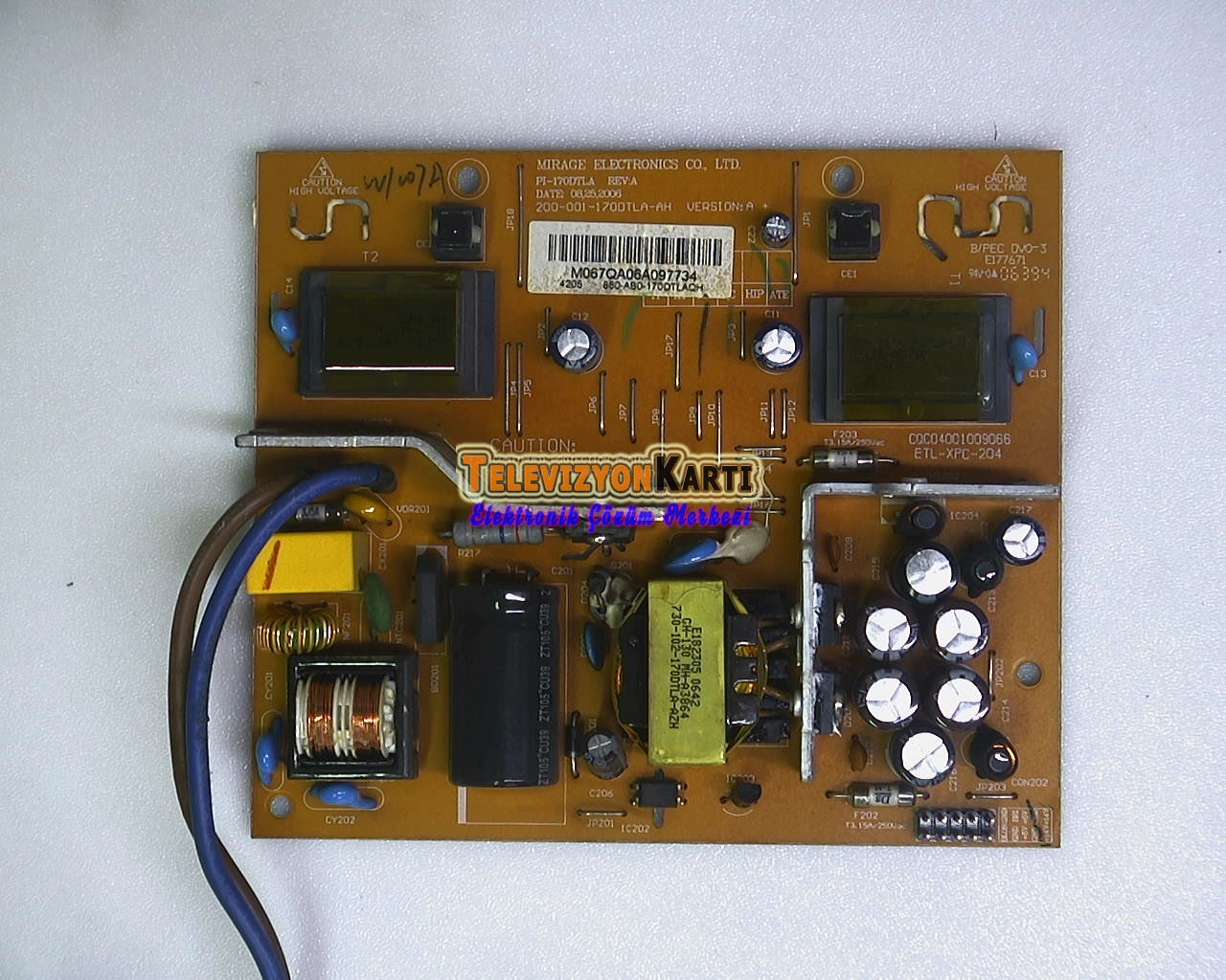 PI-170DTLA 200-001-170DTLA-AH LCD MONITOR POWER BOARD