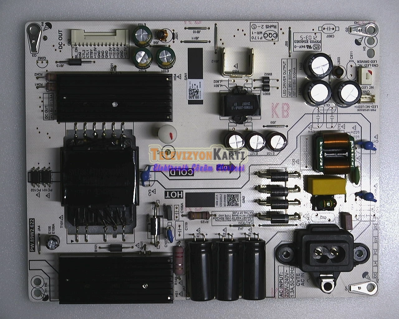 PW.89W2.622,WMA910R,Beko B50 A 850B,Power Board,057T50-A52,CC500PV50-Ver05