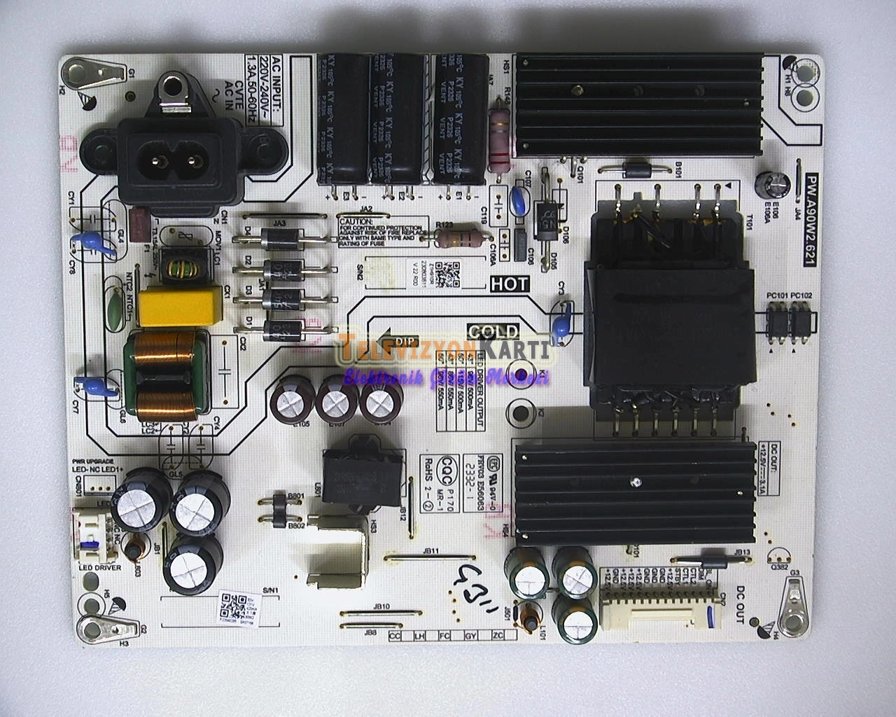 PW.A90W2.621,Z1H910R,Arçelik A43 D 790 B,Power Board,057T43F20A