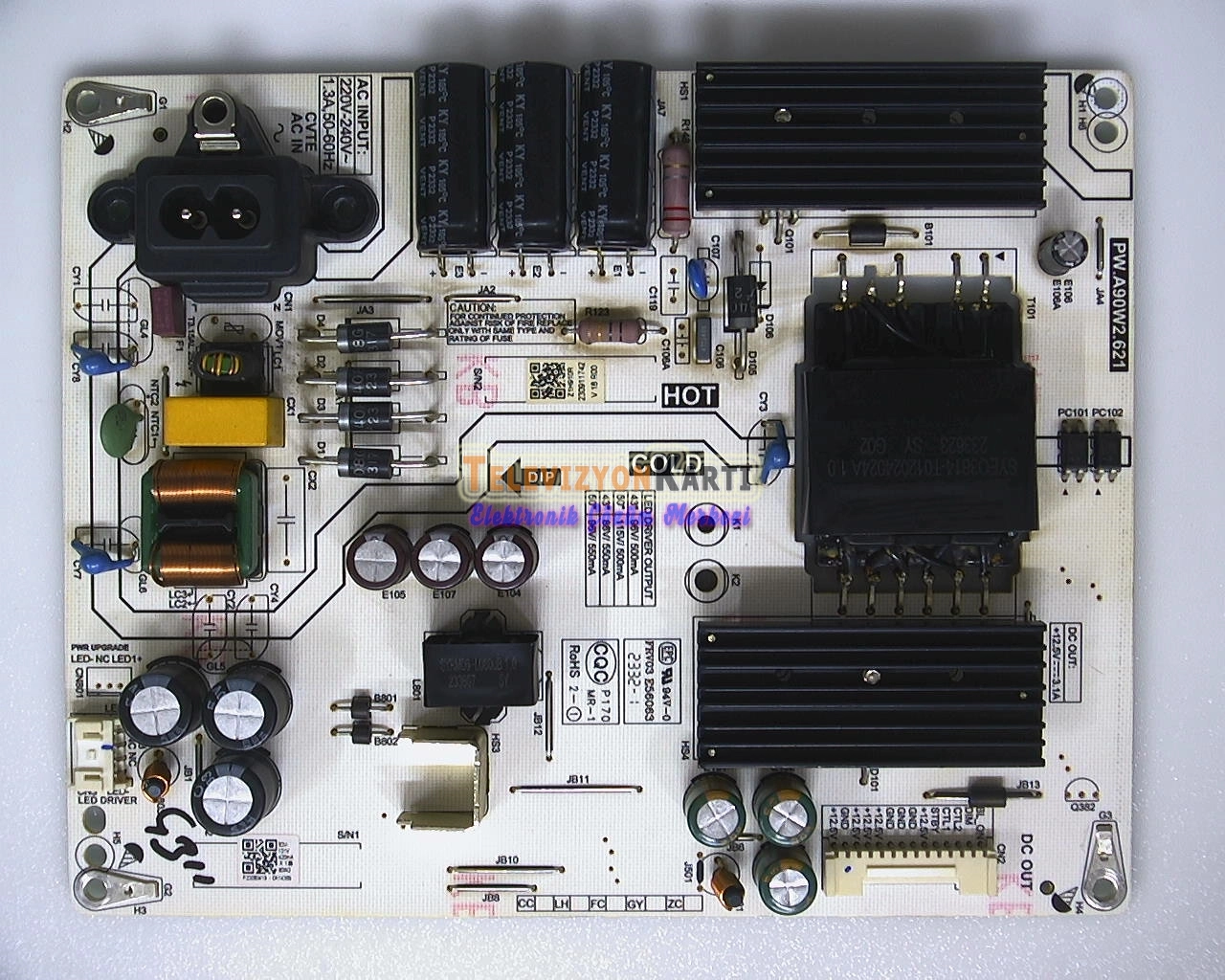 PW.A90W2.621,Z1H910R,Arçelik A50 D790B,Pawer Board,T500QVN04.1