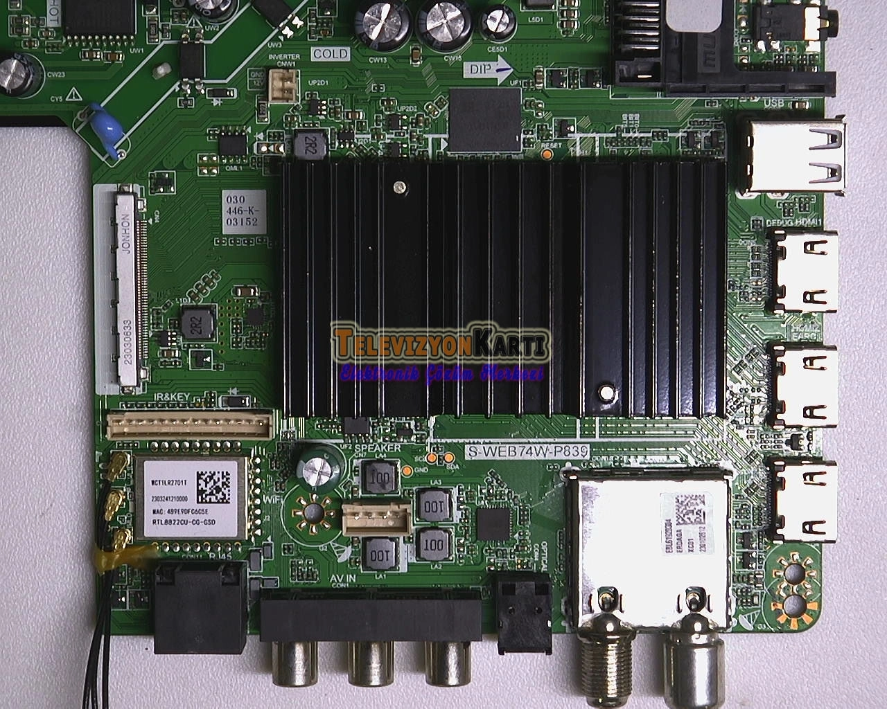 S-WEB74W-P839,Dijitsu 58DW9900,Main Board,KM0580LDCU00402,CV580U3-T01