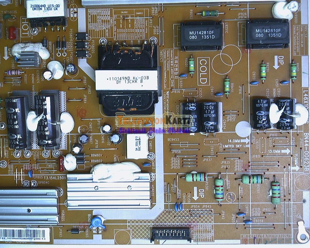 SAMSUNG UE46F6500 Power Board,BN44-00623B,L46X1Q_DHS,CY-HF460CSLV1H