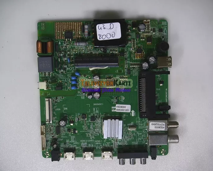 3663M3C1,Dijitsu 43D8000,Main Board