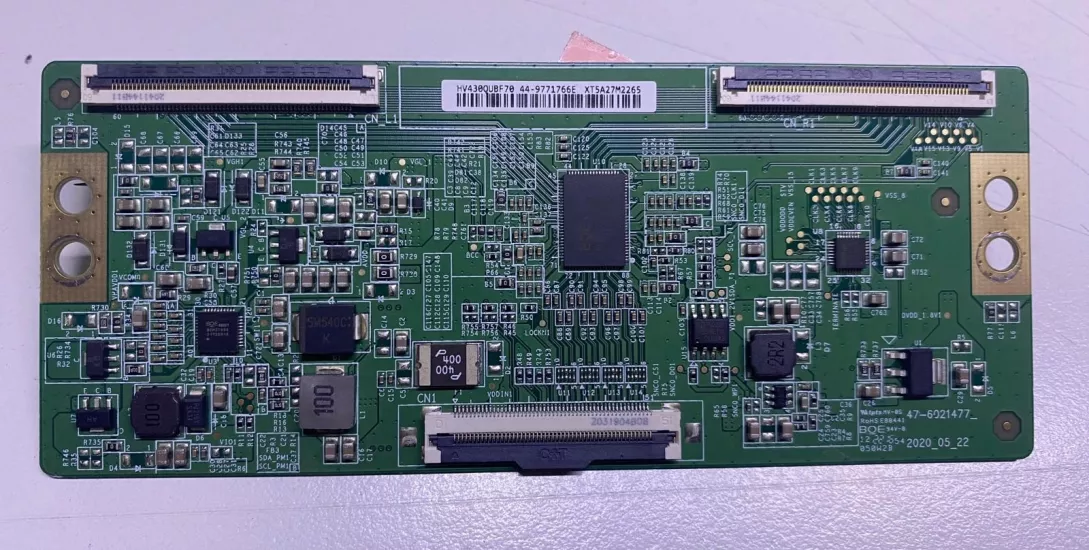 HV430QUBF70, 44-9771766E, 7-6021477 T-CON BOARD