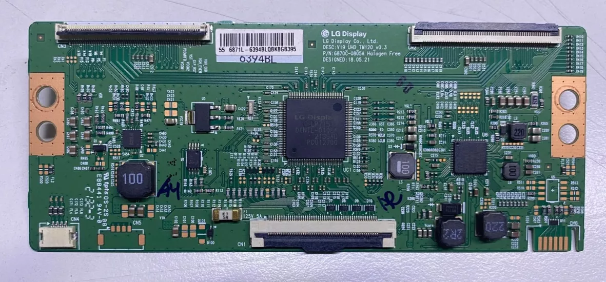 6871L-6394B, 6870C-0805A, TCON BOARD