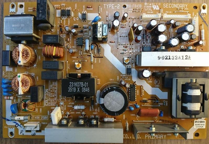 SRV2169WW , TYPE-2 , 68-FB43B , 32AV554DB , 32AV