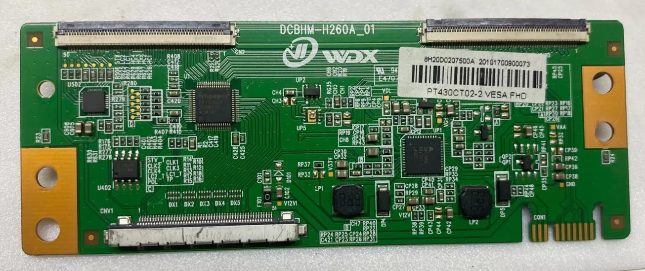 DCBHM-H260A_01, PT430CT02-2 VESA FHD, T-CON BOARD