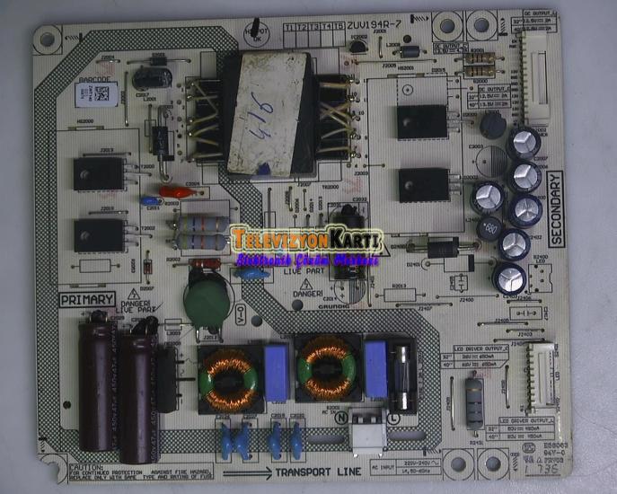 ZWT140,ZUV194R-9,ARCELIK A40L 5745 4B,POWER BOARD