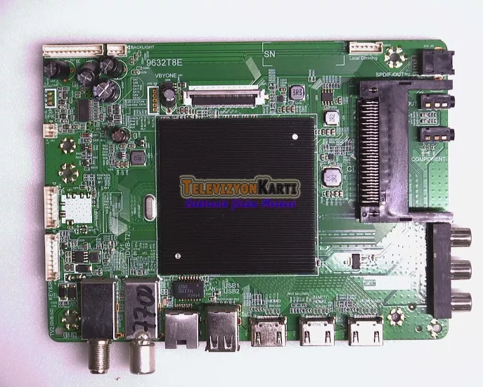 Dijitsu 55DS7700 Main Board ,9632T8E - Televizyon Kartı