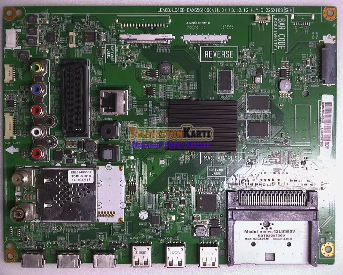  EAX65610904,EBT62987205,LG 42LB580V,MAİN BOARD