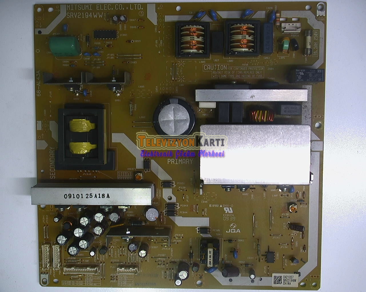 SRV2194WW,68-AL43A,Toshiba 46XV635DG,Power Board
