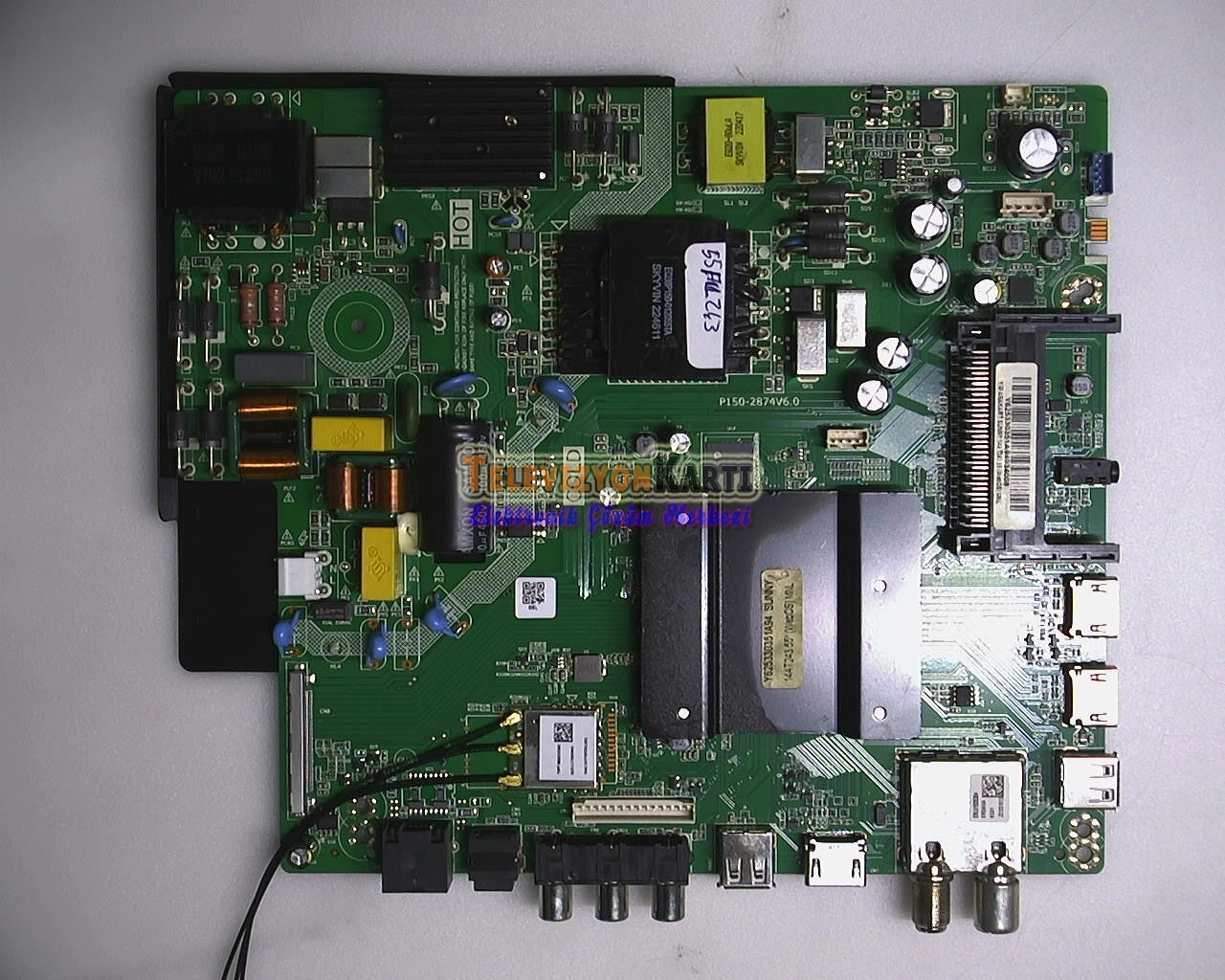 P150-2874V6.0,Axen AX55FIL243-0246,Main Board - Televizyon Kartı