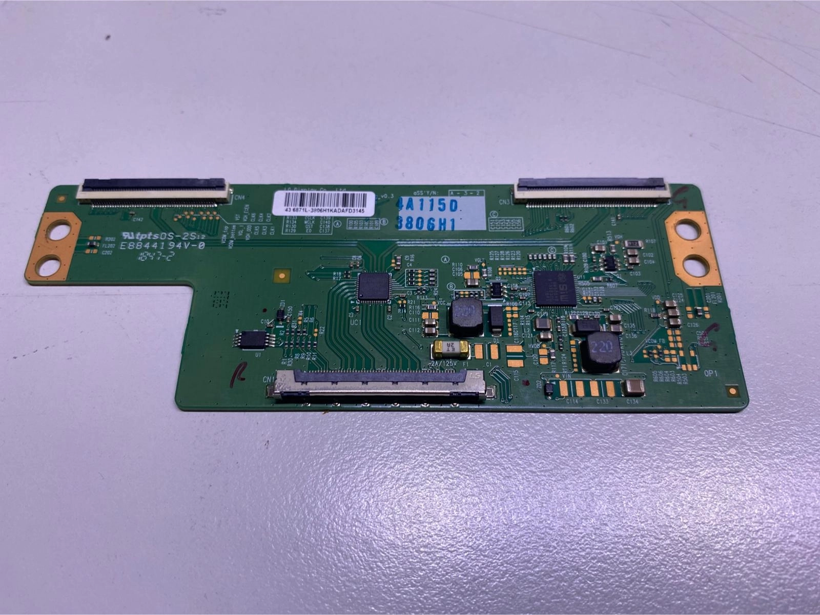 E8844194V-0, 43 6871L-3806H1, 4A115D, 3806H1 TCON BOARD