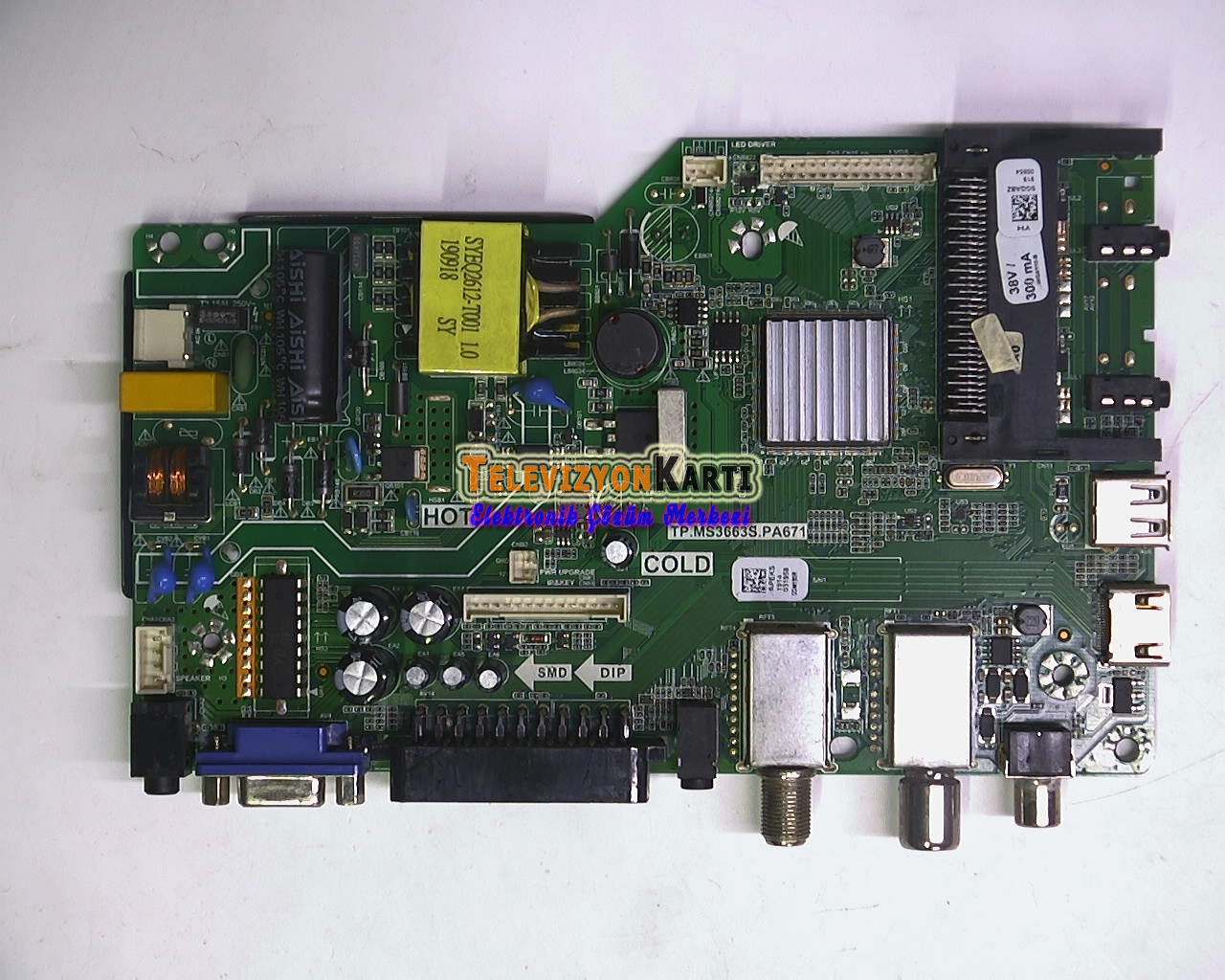 TP.MS3663S.PA671 AWOX U2400STR MAİN BOARD - Televizyon Kartı
